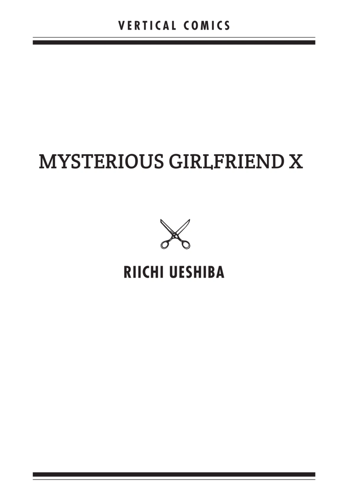 Riichi Ueshiba manga Mysterious Girlfriend X / Nazo no Kanojo X 8 Limited